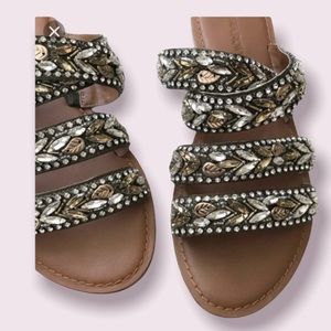 Cynthia Rowley Jeweled Sandals